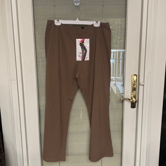 NWT Women with Control Size 2 XLP 2XP Brown Pants - Picture 1 of 17
